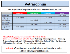Opnunartímar gámastöðva
