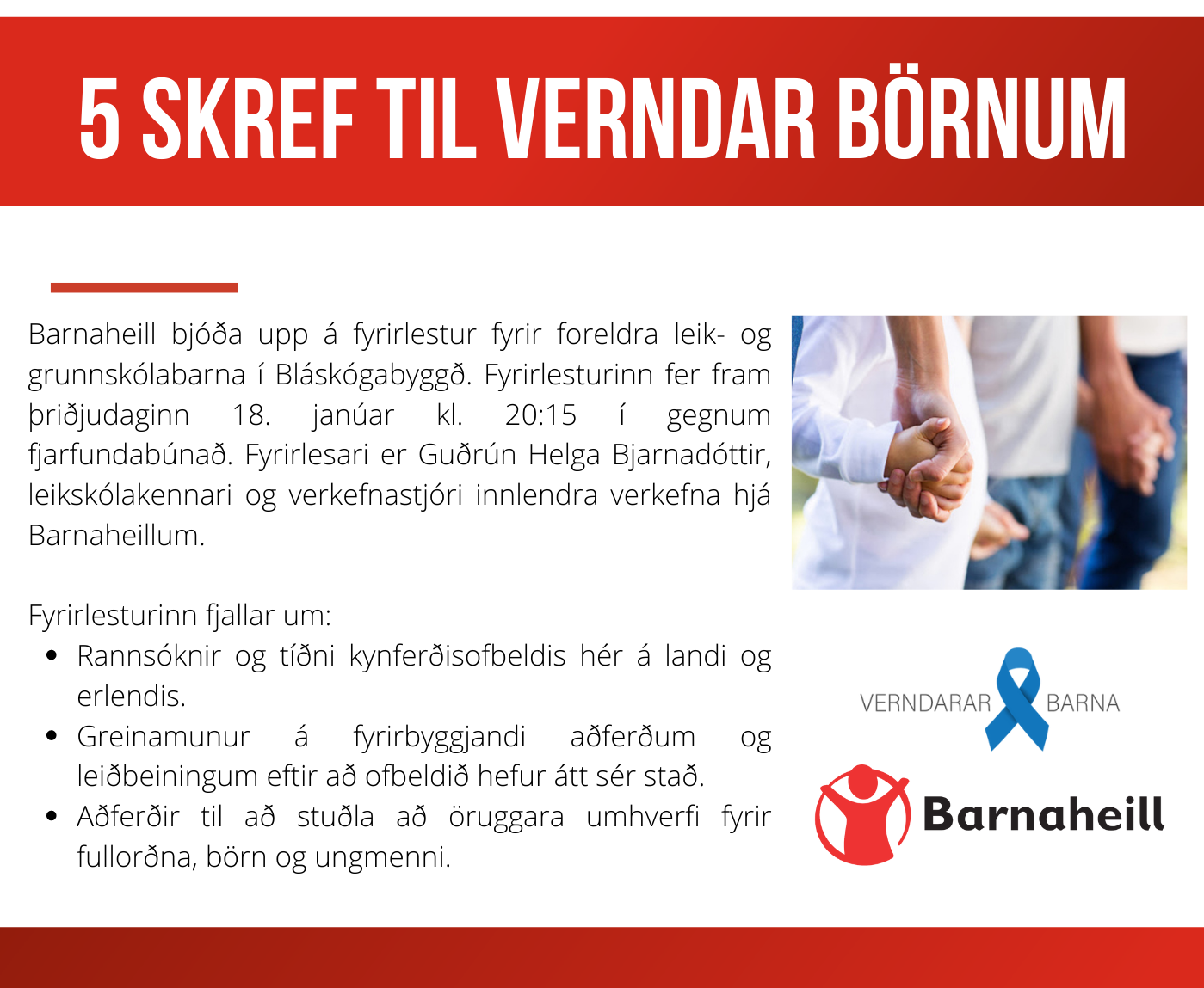 Fræðsla og forvarnir