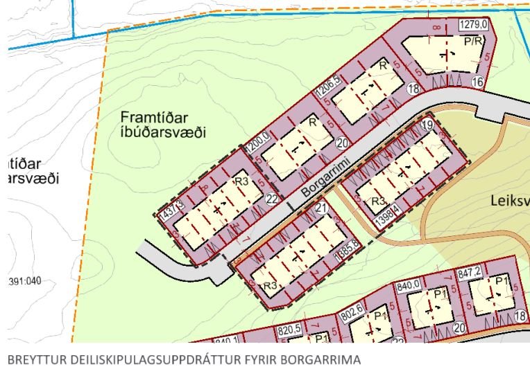 Lóðir í 3ja áfanga Borgarrima