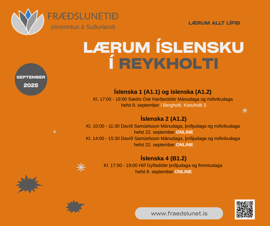 Námskeið í íslensku