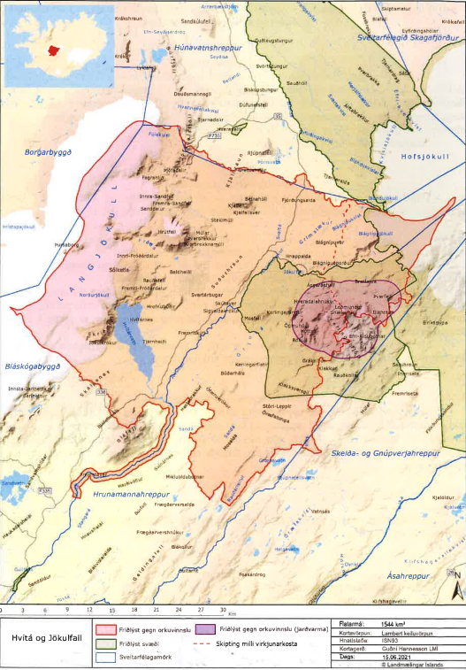 Bókun Bláskógabyggðar og Hrunamannahrepps vegna friðlýsingar vatnasvið Jökulfalls og Hvítár