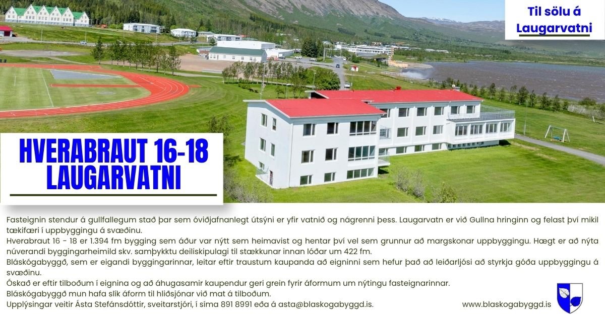 Hverabraut 16-18 til sölu