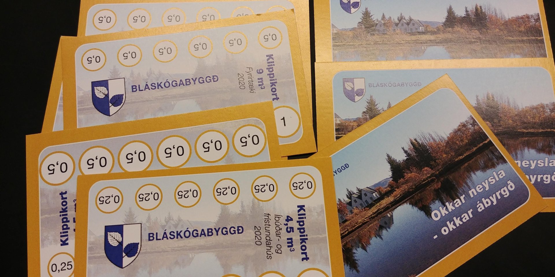 Klippikort fyrir gámasvæði