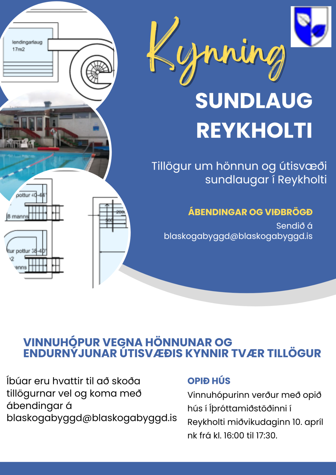 Tillögur að hönnun útisvæðis Reykholtslaugar