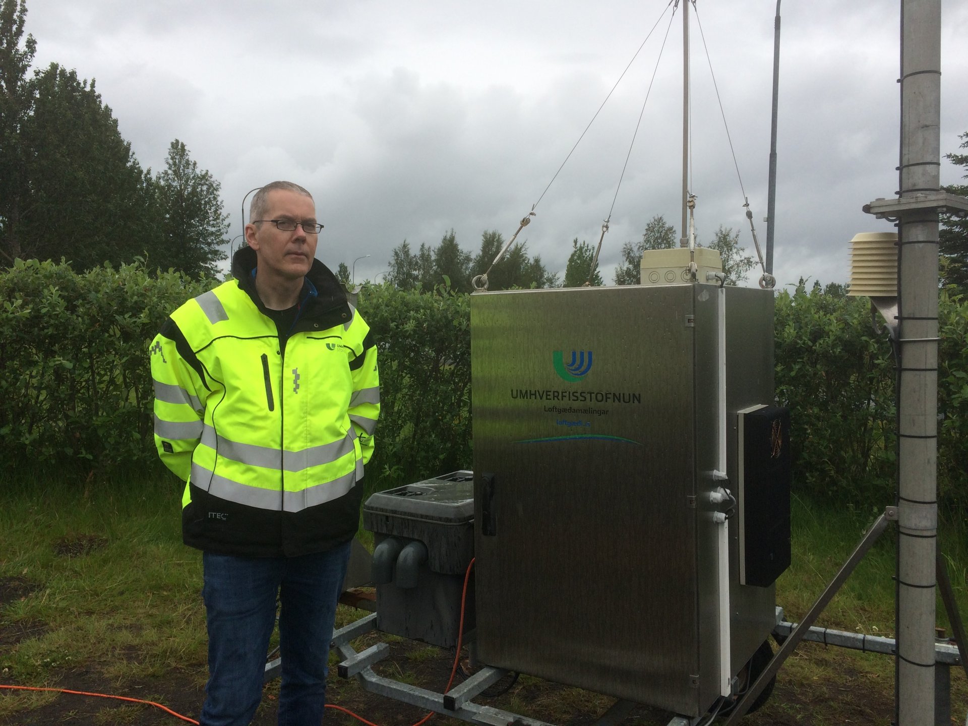 Loftgæðamælir í Reykholti