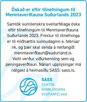 Menntaverðlaun Suðurlands