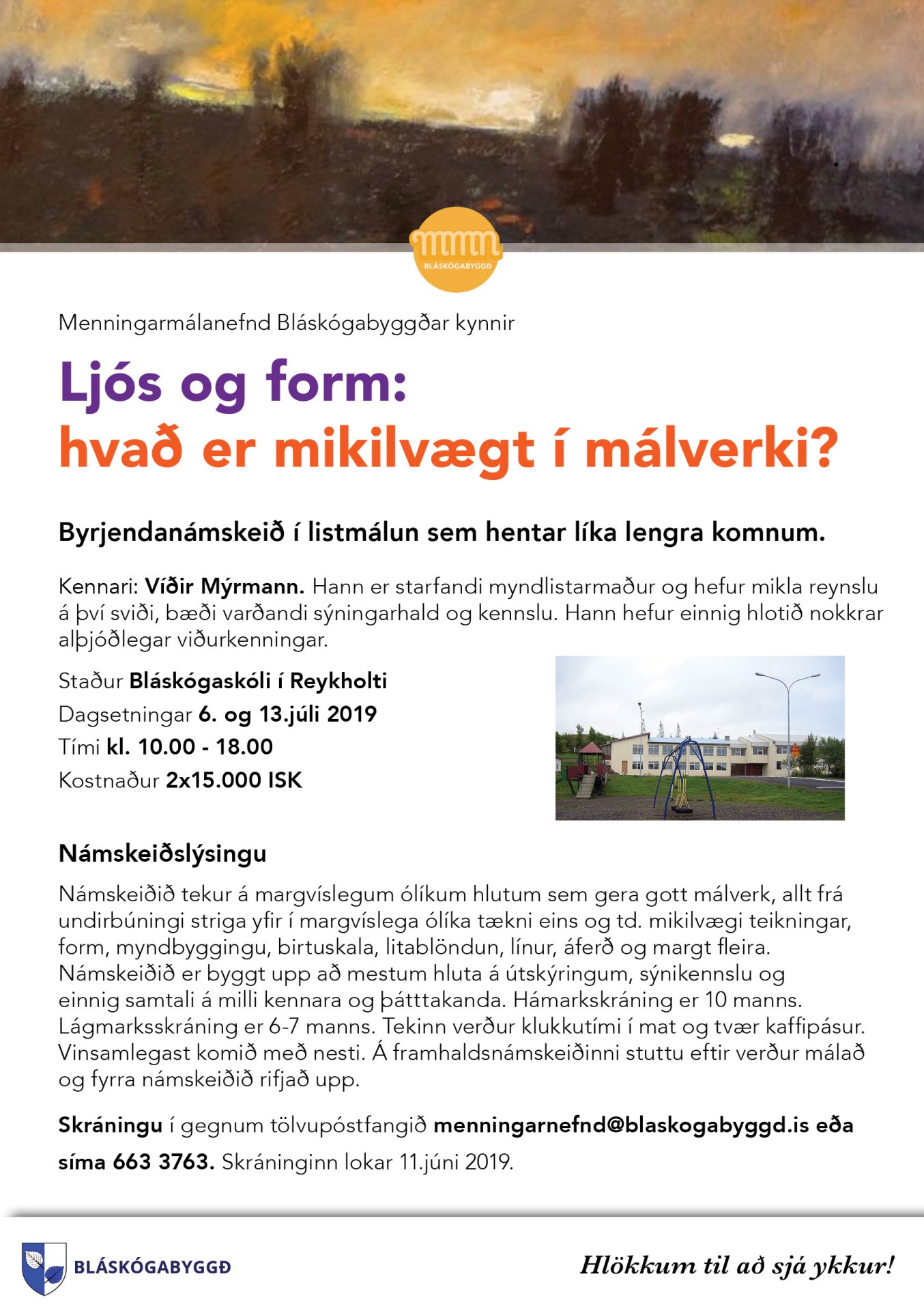 Myndlistarnámskeið