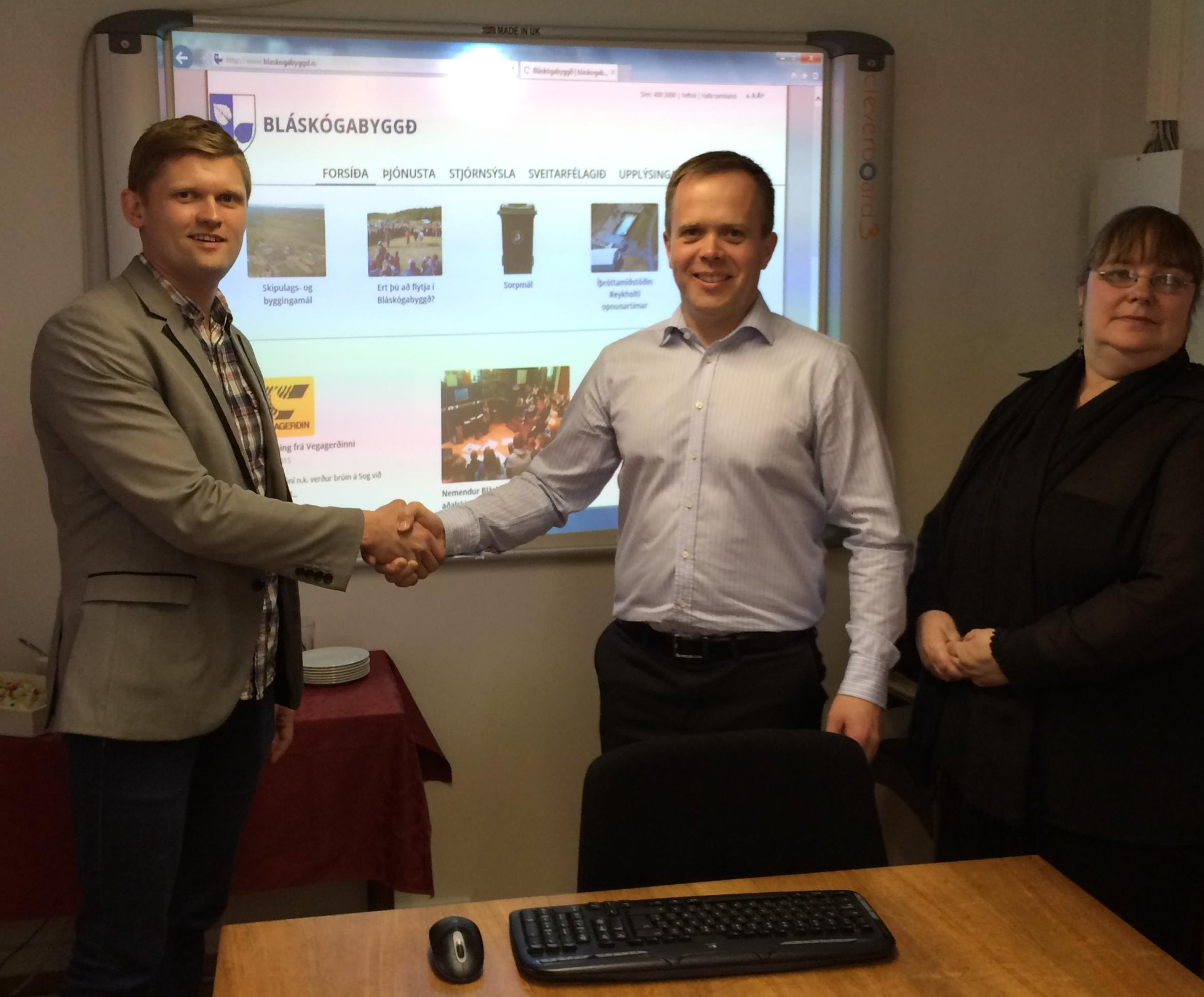 Formleg opnun nýrrar heimasíðu Bláskógabyggðar 4. júní 2015