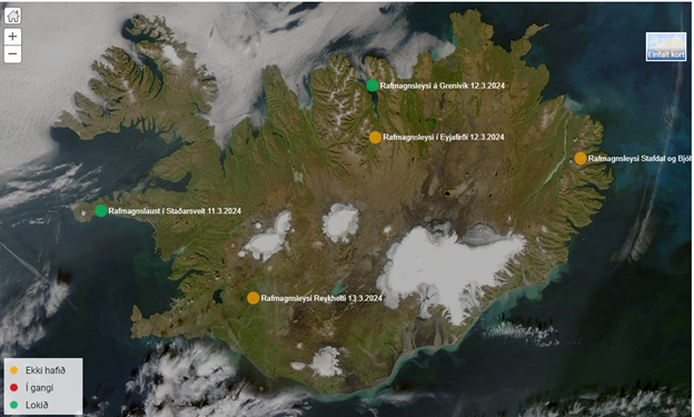 Rafmagnsleysi Reykholti 13.03.2024