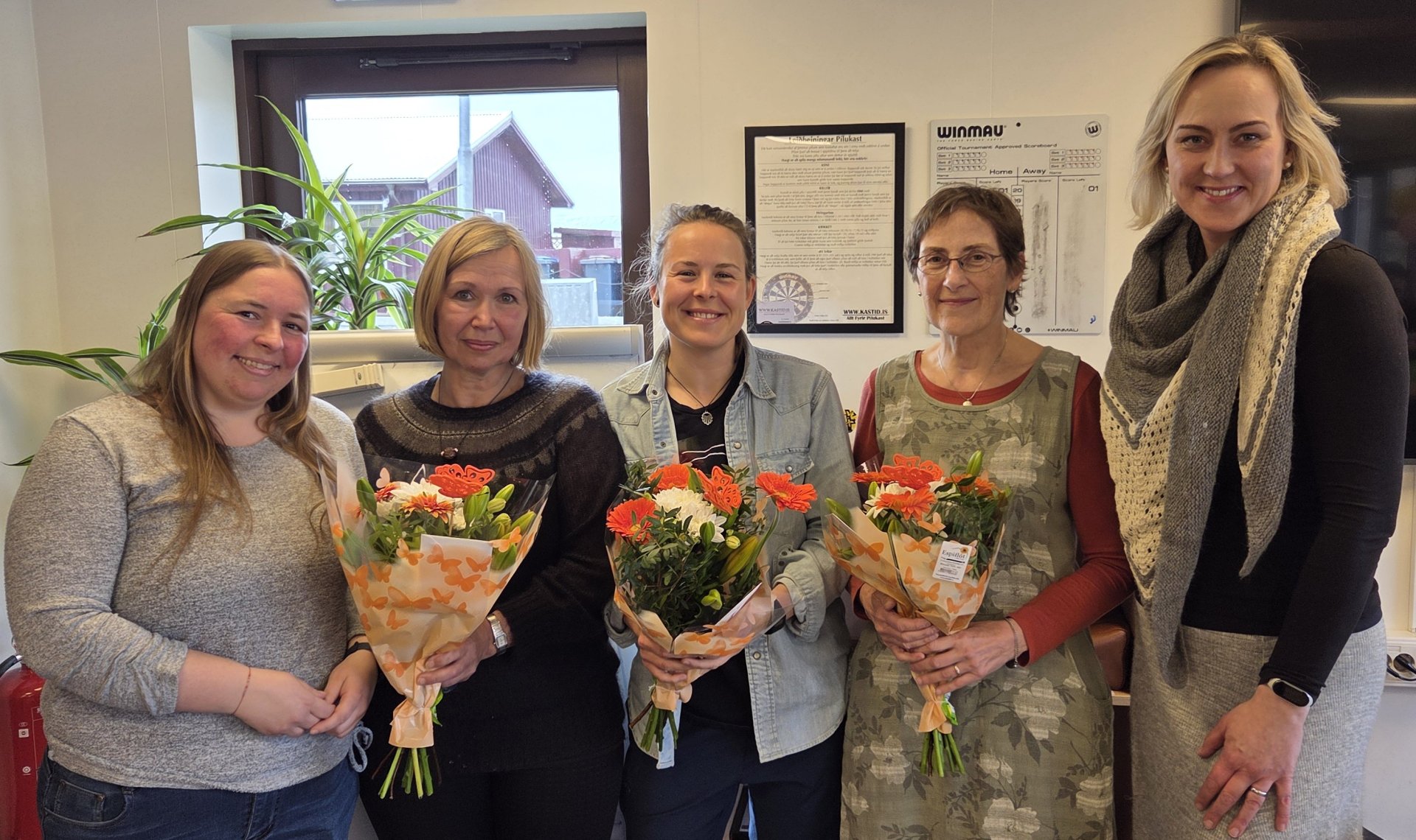 Mynd: Þeim Eva Jodasová, Barbora Fialová, Birgitta María Braun og Agnieszka Karczmarczyk voru færðar&hellip;